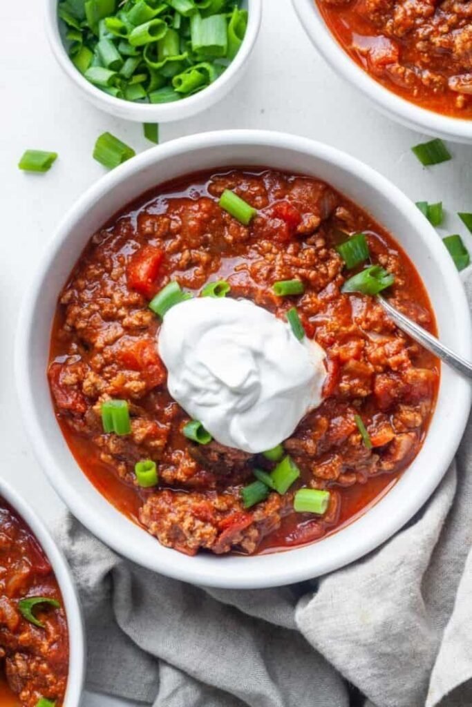 Best ground beef chili recipe no beans slow cooker