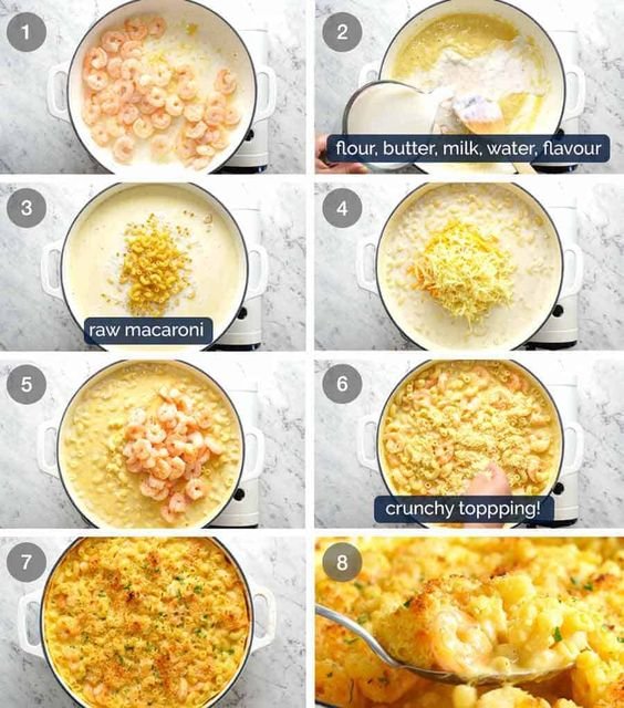 Lobster,Crab and Shrimp macaroni and Cheese easy recipe