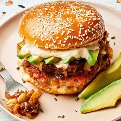 Easy grilled salmon burger recipe