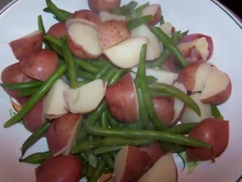 Italian green bean salad with potatoes
