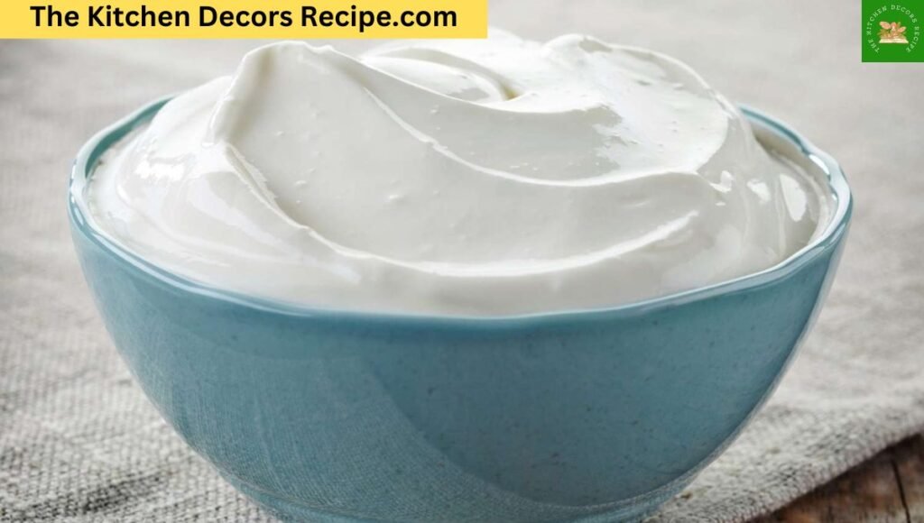 How to make sour cream out of mayonnise