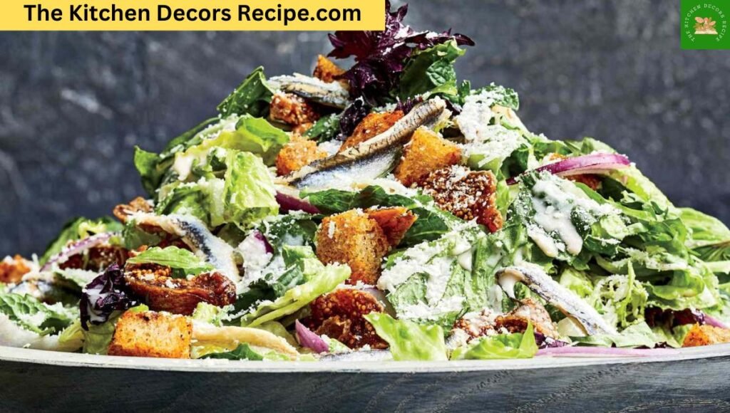 What fish is in caesar salad dressing with anchovies