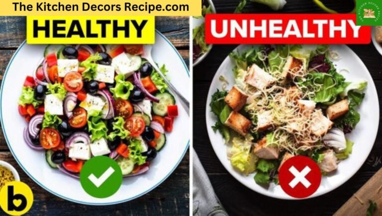 What's the difference between a healthy and an unhealthy salad